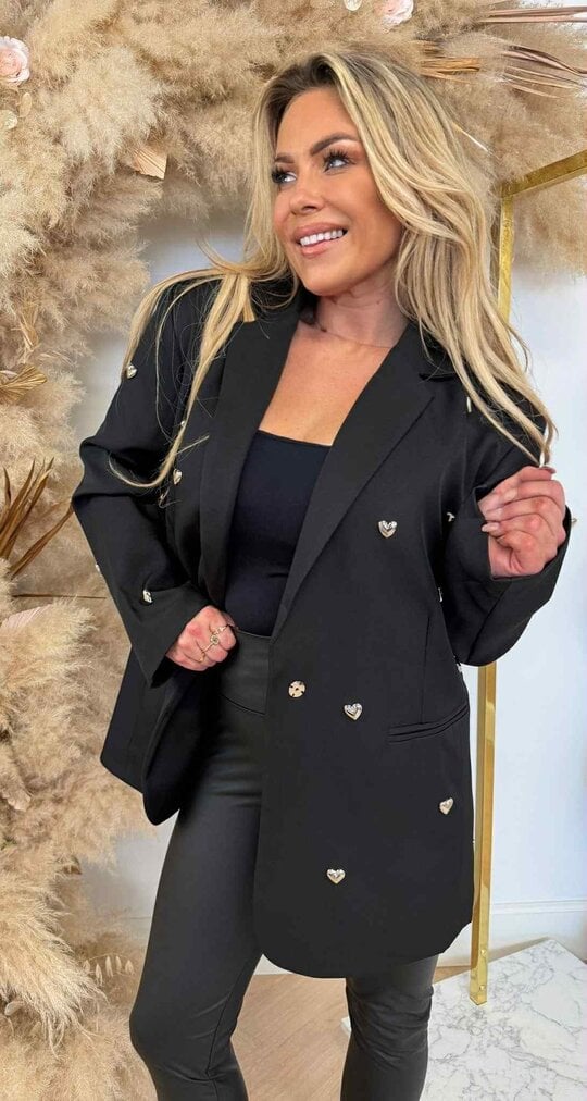 LUXURY HARTJES BLAZER L062 BLACK