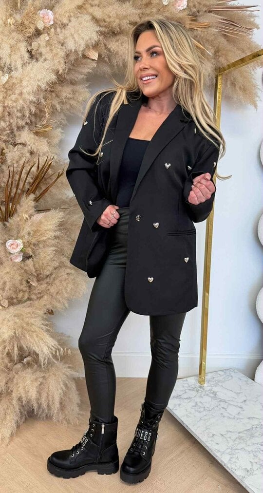 LUXURY HARTJES BLAZER L062 BLACK