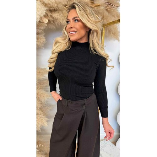 MILEY TURTLE BASIC RIB TOP 18002 BLACK