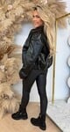 NIRO BRAIDED VEGAN JACKET 8380 BLACK