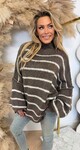 JUMELLE STIKSEL STRIPE SWEAT CHOCO