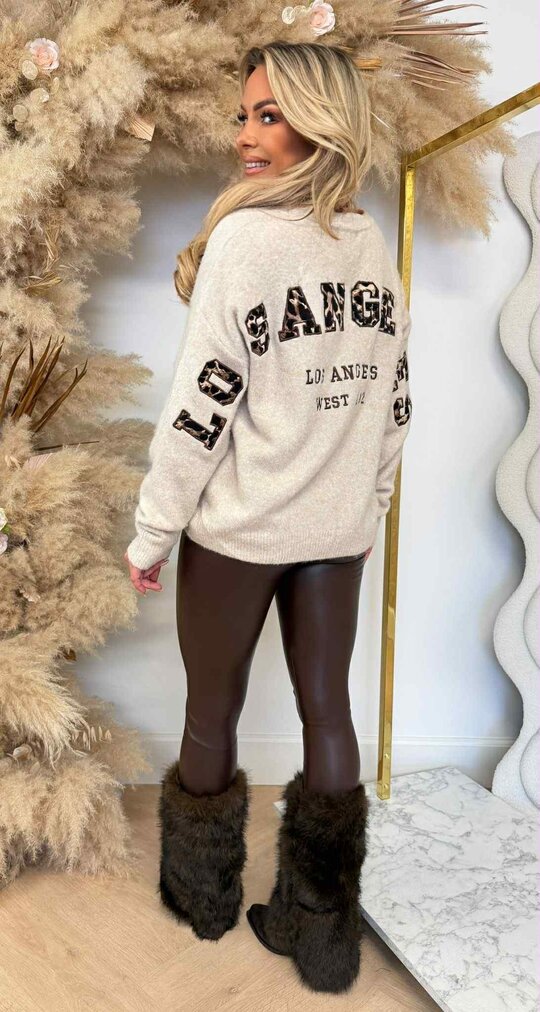 LOS ANGELES WEST SWEAT AM838 TAUPE