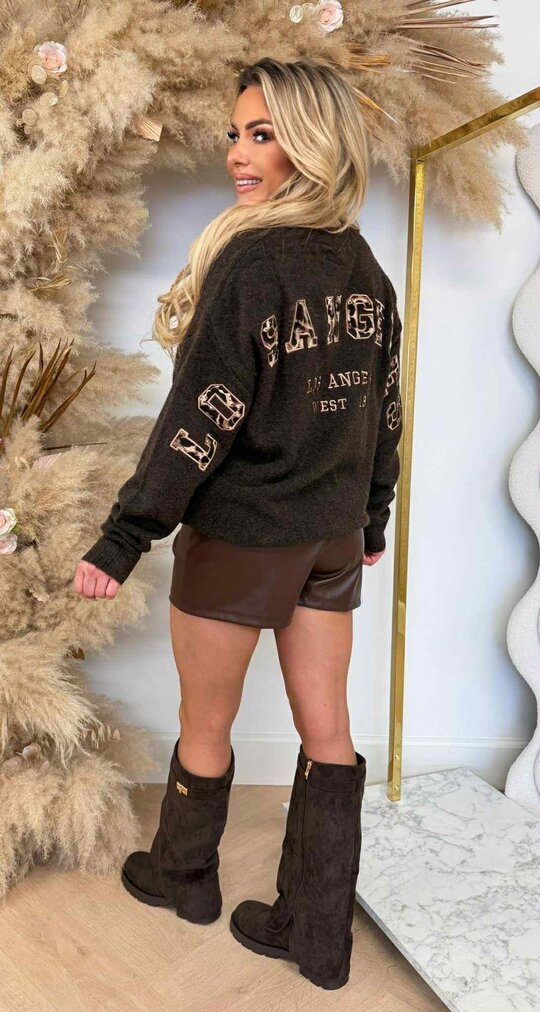 LOS ANGELES WEST SWEAT AM838 CHOCO