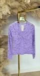 DONNA ALL OVER LACE TOP LILA