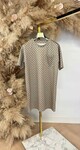 POCKET CIRCLE DRESS BEIGE/TAUPE
