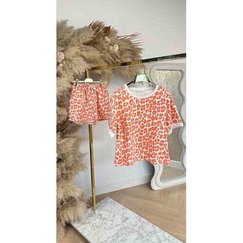 JULIA LEO COMFY SETJE ORANGE/WHITE