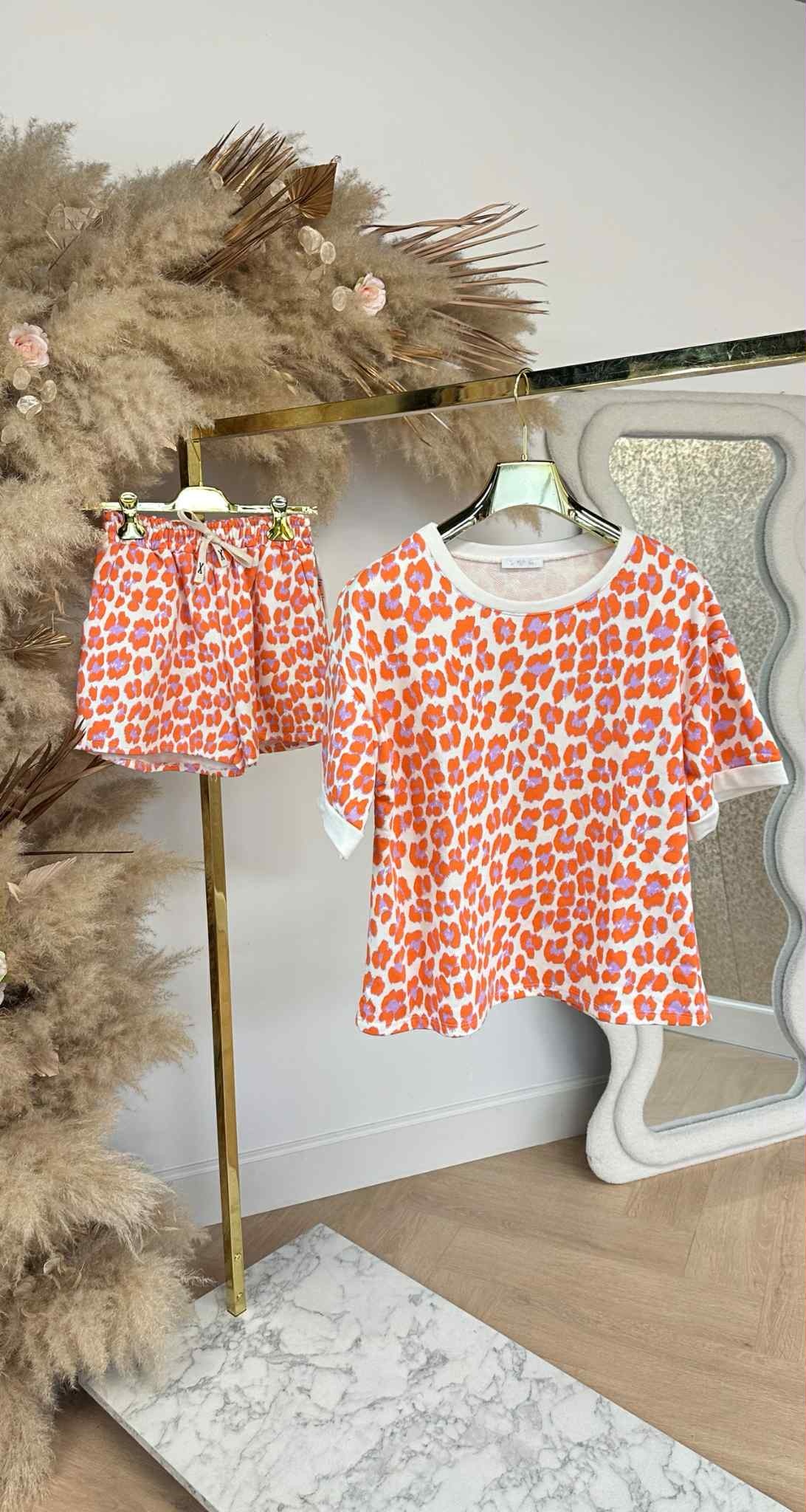 JULIA LEO COMFY SETJE ORANGE/WHITE