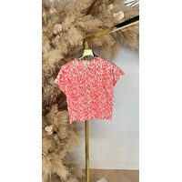 JS OVERSIZED LEO SHIRT TS890 FLUOPINK