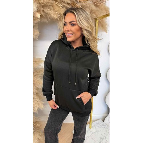 BASIC FLEECE HOODIE 898101 BLACK