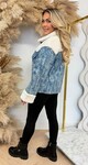 SEQUIN TEDDY DENIM JACKET 30040 DENIMBLUE SEQUIN TEDDY DENIM JACKET 30040 DENIMBLUE