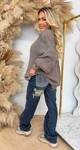 KNITTED BUTTON TRUI TAUPE KNITTED BUTTON TRUI TAUPE
