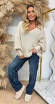 KNITTED BUTTON TRUI BEIGE KNITTED BUTTON TRUI BEIGE