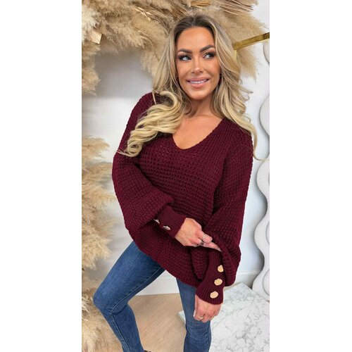 KNITTED BUTTON TRUI BORDEAUX KNITTED BUTTON TRUI BORDEAUX