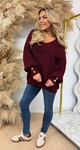 KNITTED BUTTON TRUI BORDEAUX KNITTED BUTTON TRUI BORDEAUX