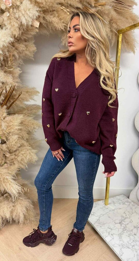 HARTJES KNITTED VEST/SWEAT 997 BORDEAUX HARTJES KNITTED VEST/SWEAT 997 BORDEAUX