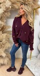HARTJES KNITTED VEST/SWEAT 997 BORDEAUX HARTJES KNITTED VEST/SWEAT 997 BORDEAUX