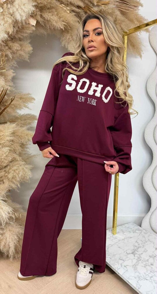 SOHO 2 PIECE SET BORDEAUX SOHO 2 PIECE SET BORDEAUX