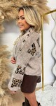 LEO BUTTON SHINE SWEAT 7513 TAUPE
