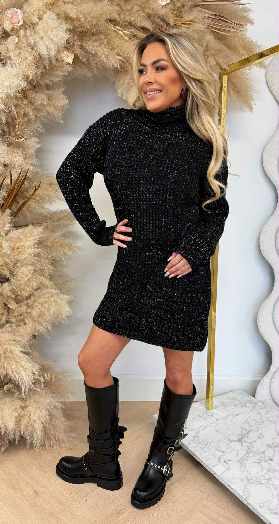 SPARKLE KOL DRESS BLACK SPARKLE KOL DRESS BLACK