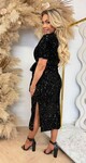 KNOT SEQUIN DRESS 2906 BLACK KNOT SEQUIN DRESS 2906 BLACK
