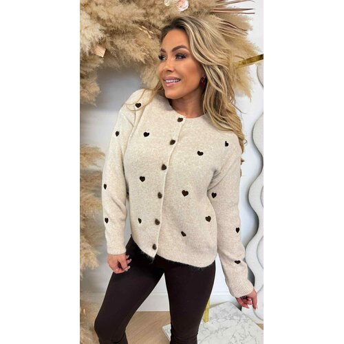 HARTJES SWEAT/VESTJE 683 BEIGE HARTJES SWEAT/VESTJE 683 BEIGE