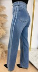STRIPE SPARKLE WIDE LEG JEANS 5250 DENIMBLUE