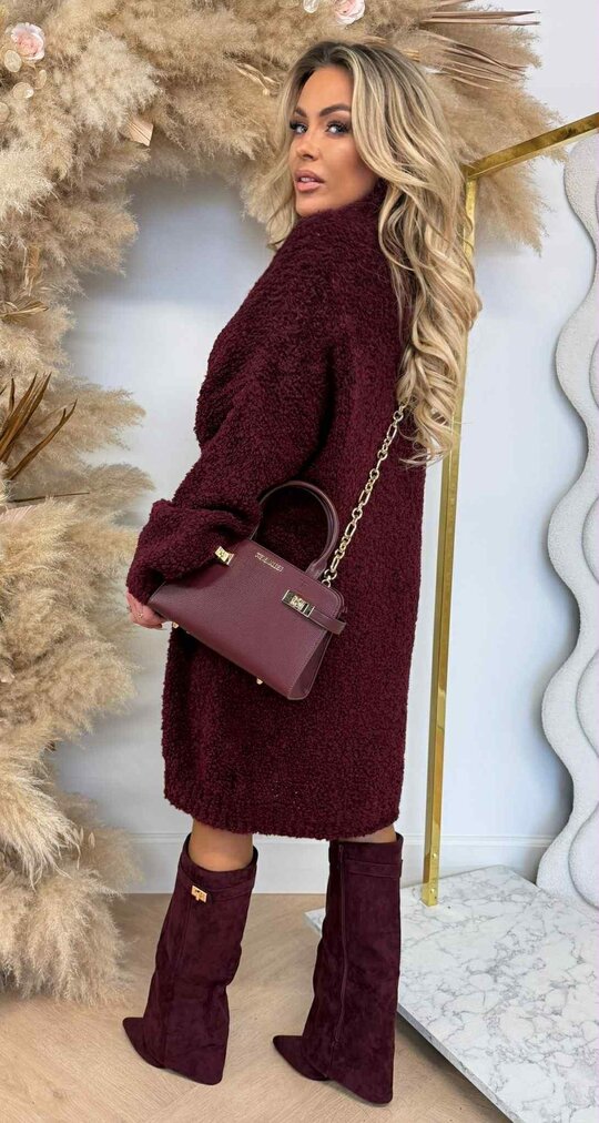 CUDDLY TEDDY LONG SWEAT BORDEAUX CUDDLY TEDDY LONG SWEAT BORDEAUX