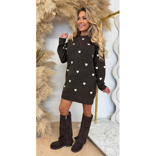 HARTJES KNITTED DRESS AM915 CHOCO HARTJES KNITTED DRESS AM915 CHOCO