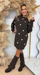 HARTJES KNITTED DRESS AM915 CHOCO HARTJES KNITTED DRESS AM915 CHOCO