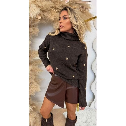 KOL HARTJES SWEAT AM928 CHOCO KOL HARTJES SWEAT AM928 CHOCO