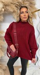 PERFECT KNITTED SWEAT BURGUNDY PERFECT KNITTED SWEAT BURGUNDY