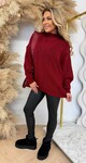 PERFECT KNITTED SWEAT BURGUNDY PERFECT KNITTED SWEAT BURGUNDY