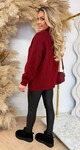 PERFECT KNITTED SWEAT BURGUNDY PERFECT KNITTED SWEAT BURGUNDY