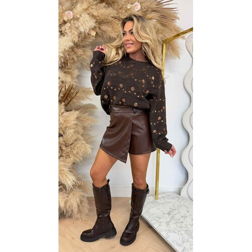 XMAS SEQUIN SWEAT AM922 CHOCO XMAS SEQUIN SWEAT AM922 CHOCO