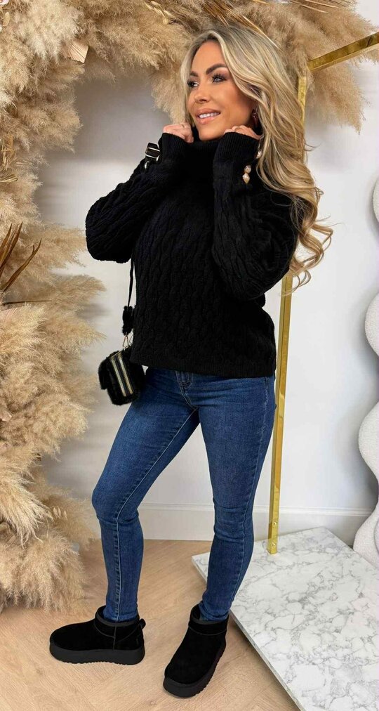 KABEL KOL PEARL SWEAT 5023 BLACK KABEL KOL PEARL SWEAT 5023 BLACK