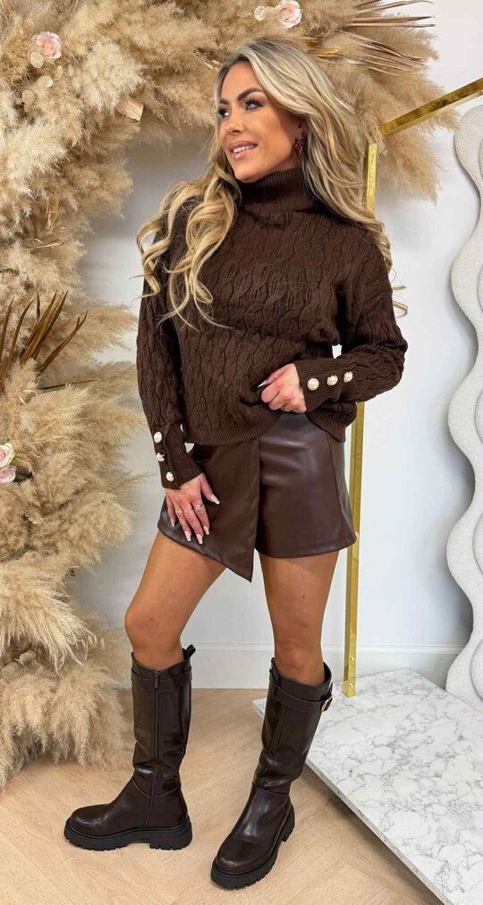 KABEL KOL PEARL SWEAT 5023 CHOCO KABEL KOL PEARL SWEAT 5023 CHOCO