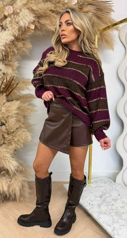 MUSTHAVE STRIPE SWEAT 1866 BORDEAUX MUSTHAVE STRIPE SWEAT 1866 BORDEAUX