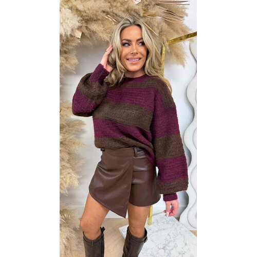 BASIC STRIPE SWEAT 1867 BORDEAUX BASIC STRIPE SWEAT 1867 BORDEAUX