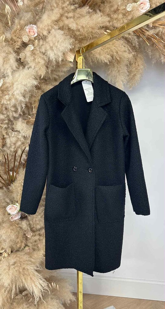 ROMEE TEDDY COAT BLACK