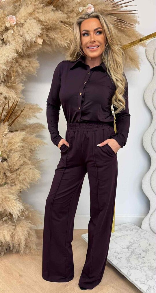 BY SWAN TRAVEL BLOUSE 6658 PLUM/PURPLE