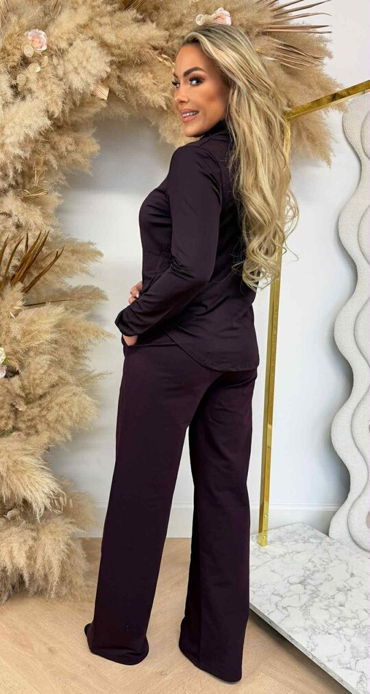 BY SWAN TRAVEL BLOUSE 6658 PLUM/PURPLE