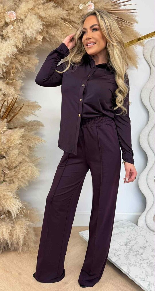 BY SWAN TRAVEL BLOUSE 6658 PLUM/PURPLE