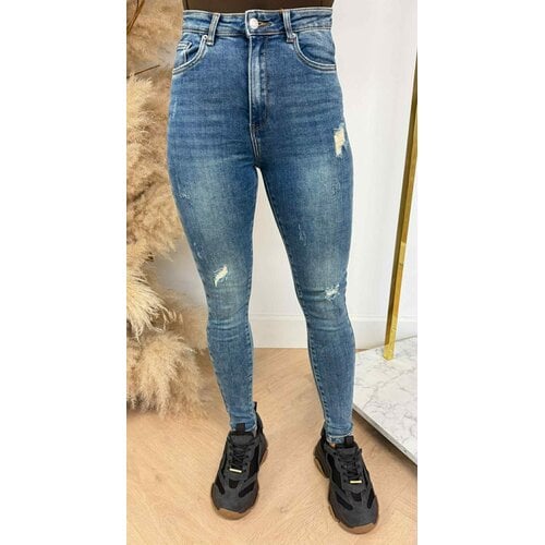 HIGH RISE DAMAGDE SKINNY 9232 DENIMBLUE HIGH RISE DAMAGDE SKINNY 9232 DENIMBLUE