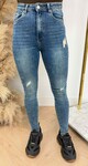 HIGH RISE DAMAGDE SKINNY 9232 DENIMBLUE
