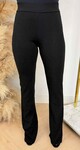 JULIE GLITTER FLARED PANTS BLACK JULIE GLITTER FLARED PANTS BLACK