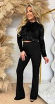 SEQUIN PARTY TOP 7051 BLACK