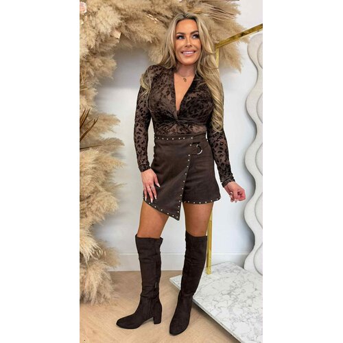 MESH LEO VELVET BODY 61920 CHOCO MESH LEO VELVET BODY 61920 CHOCO