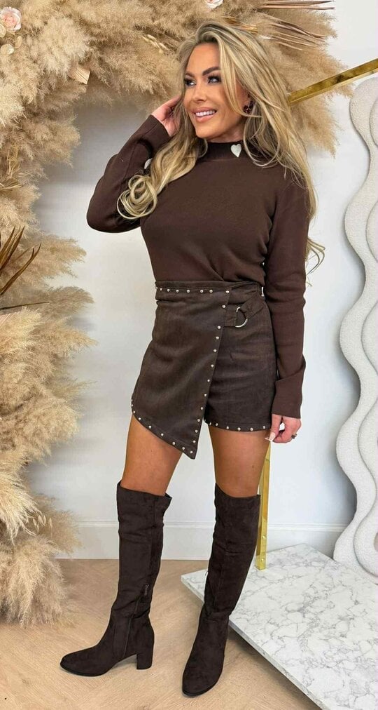 HART TURTLE NECK TOP 9326 CHOCO HART TURTLE NECK TOP 9326 CHOCO