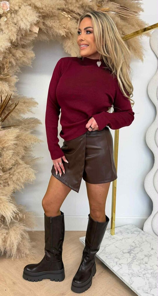 HART TURTLE NECK TOP 9326 BORDEAUX