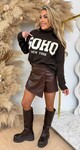 SOHO KOL SWEAT AM885 CHOCO